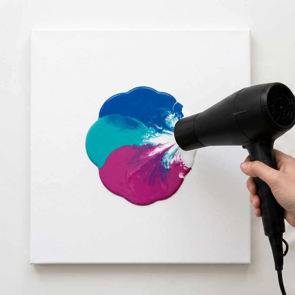 Stap 2: Verf uitblazen — Blow-Out Pour